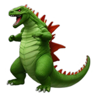 backflip godzilla sticker
