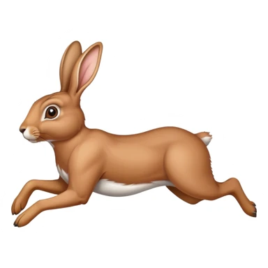 Running hare sticker