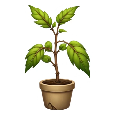 Withered plant sticker