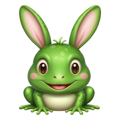 Frog w bunny ears sticker