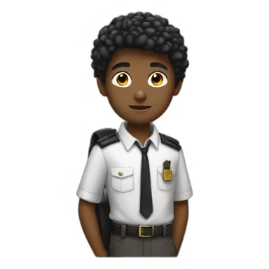Boy detectives white and black sticker