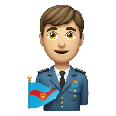 Un homme avec un cagoul avec le logo du drapeau de l'Albanie  sticker