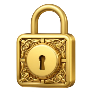 lock made out of money sticker