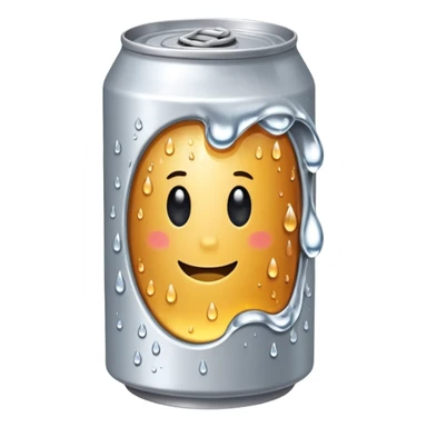 beer can tipped over sticker