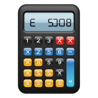calculator digital  sticker