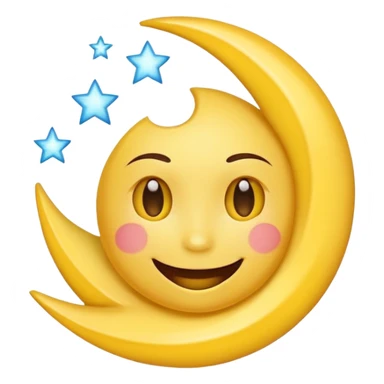 crea emojis de una luna sticker