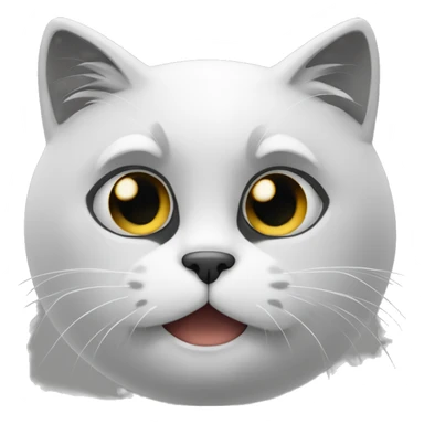 Gato blanco y negro  sticker