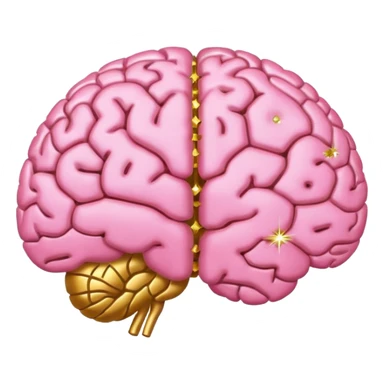 a brain with sparkles sticker