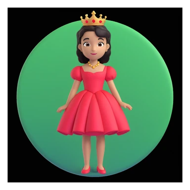 prince in red dress, royal background sticker