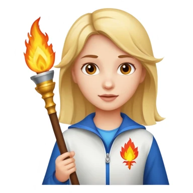 girl The torchbearer sticker