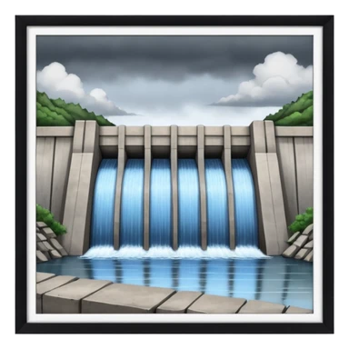 water dam sticker