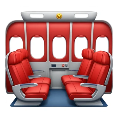red plane cabin first class sticker