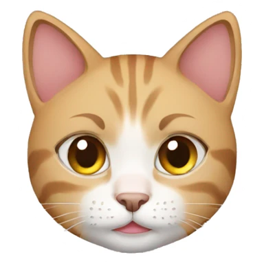 Pretty exhausted female cat sticker