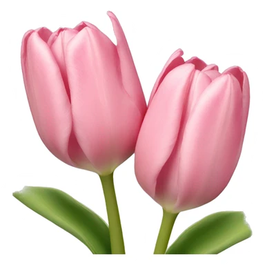 light pink tulip bouqet sticker