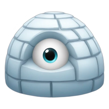 eyes igloo looking sticker