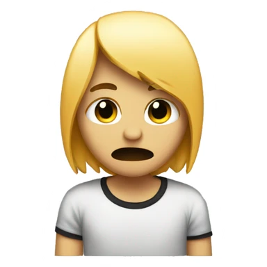 emo person upset sticker