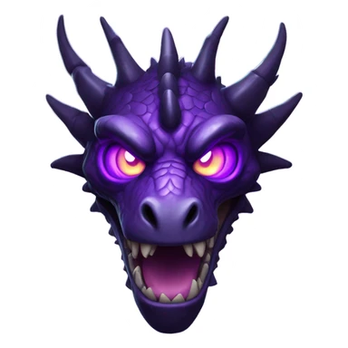 Ender dragon head sticker