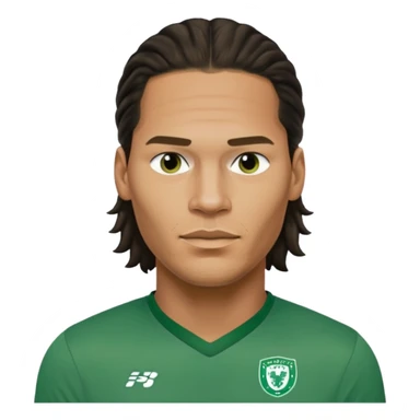 Virgil van dijk wearing green shirt sticker