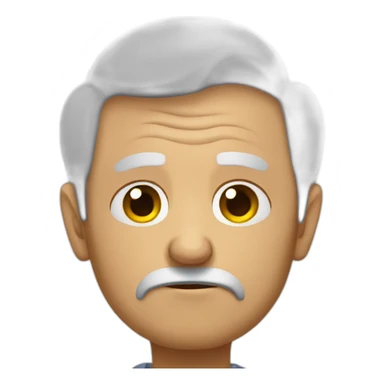 Sad granpa sticker