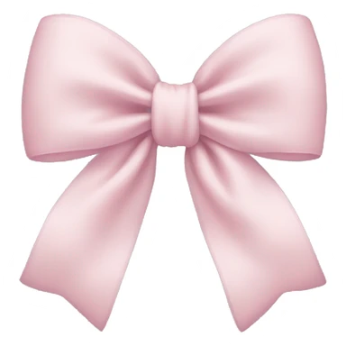 Pale Pink bow sticker