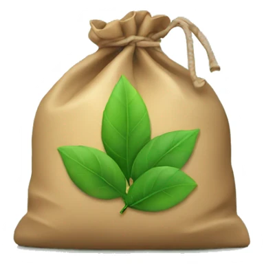 Bags of green leafs sticker