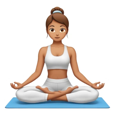 Menina faze do ioga sticker