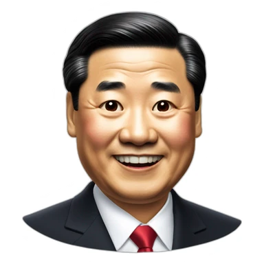 xi jinping wickedly smiling sticker