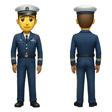 A Man in uniform  sticker