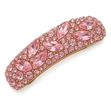 pink crystal barrette, glamorous and stylish sticker