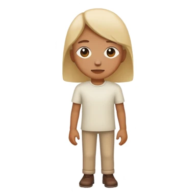 person standing alone sticker