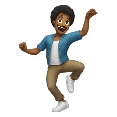 amster who dances sticker