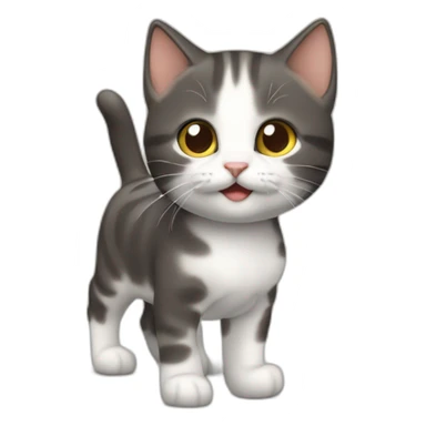 Un chaton sur cheval sticker