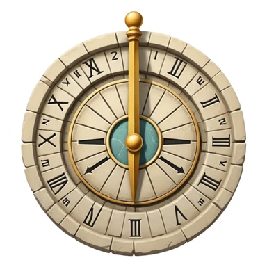 ancient sundial sticker