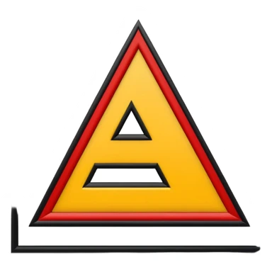 Mejorar la numero 4 las lineas del mismo tamaño color rojo amarillo y negro sticker