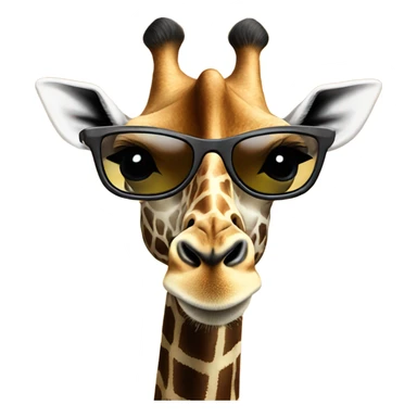 Giraffe wearing sunglasses  sticker