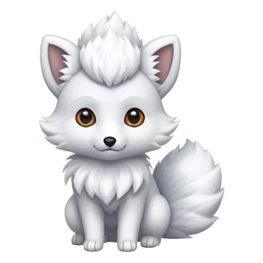 Alolan vulpix (all white) sticker
