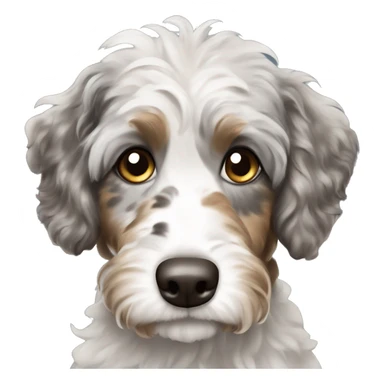 Merle Aussiedoodle sticker