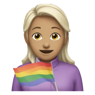 LGBTQIA+ Lesbian Flag sticker