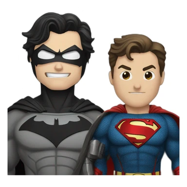 batman vs superman sticker