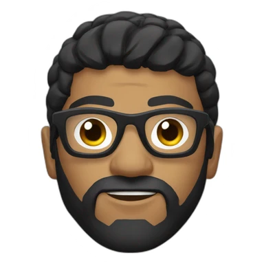 Sri lankan MMA fighter with glases black hair sticker