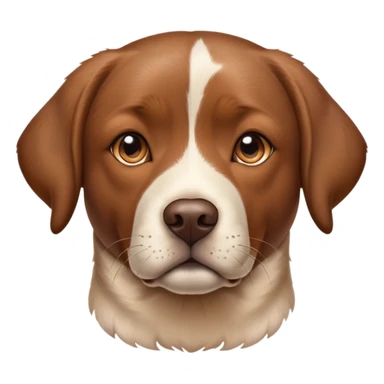 highly detailed brown Lab with calico spotting, anatomically correct, realistic shading and texture sticker