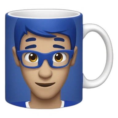 mug in chelsea colours sticker