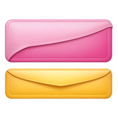 1/3rd Pink, 1/3rd white, 1/3rd yellow horizontal banner sticker