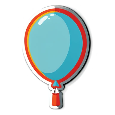 Giant balloon sticker