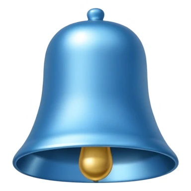 sky blue bell, simple sticker