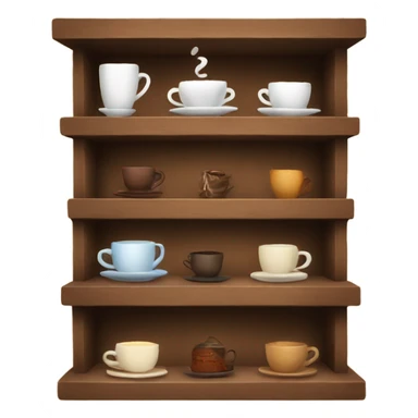 Cozy coffee shelf sticker