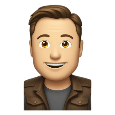 Elon musk buvant une bière sticker