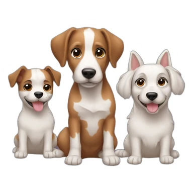 3dogs sticker