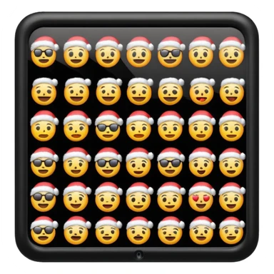 Barna karácsonyi iphone emojik sticker