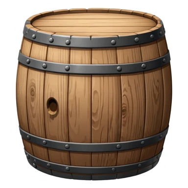 Barrel made of wood sticker